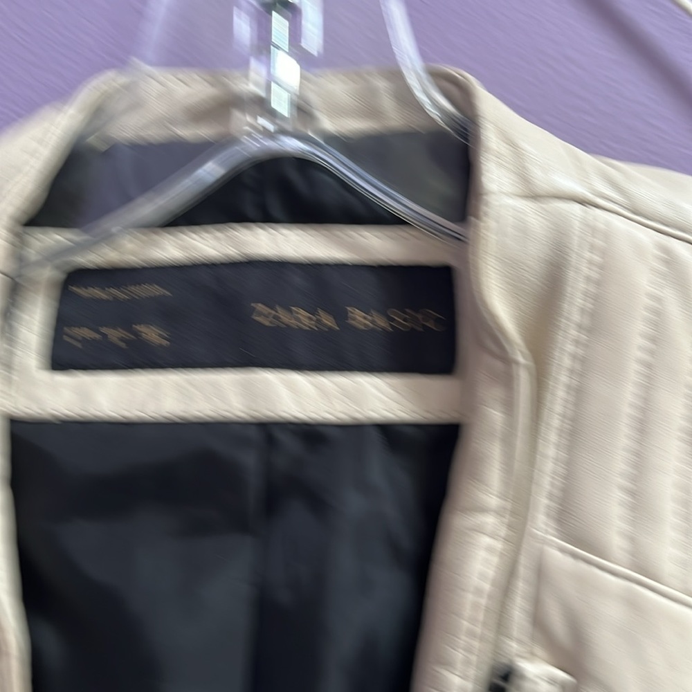 Zara Basic Moro Leather Jacket Size L - image 3